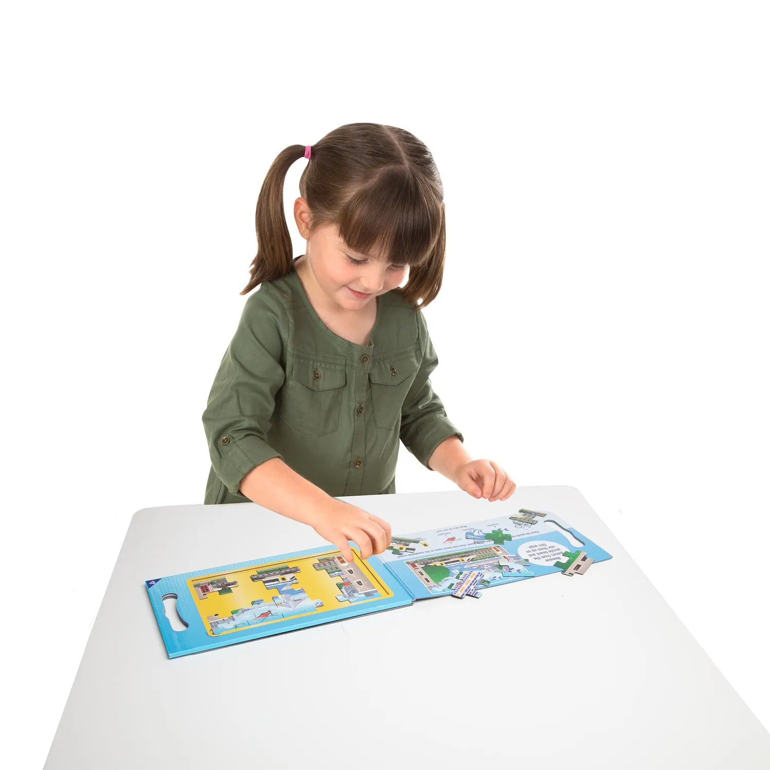 Melissa & Doug Take-Along Magnetpuzzle Fahrzeuge 2x15 Teile ab 3 J.