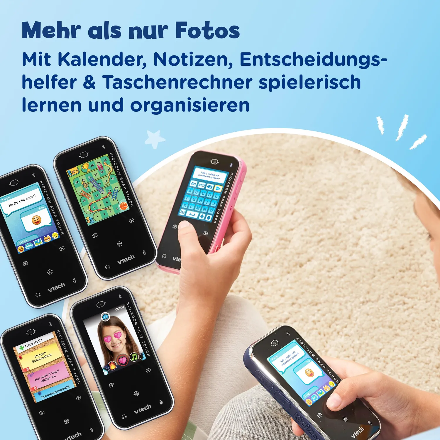 VTech KidiZoom Snap Touch Kinderkamera blau 5MP Touch