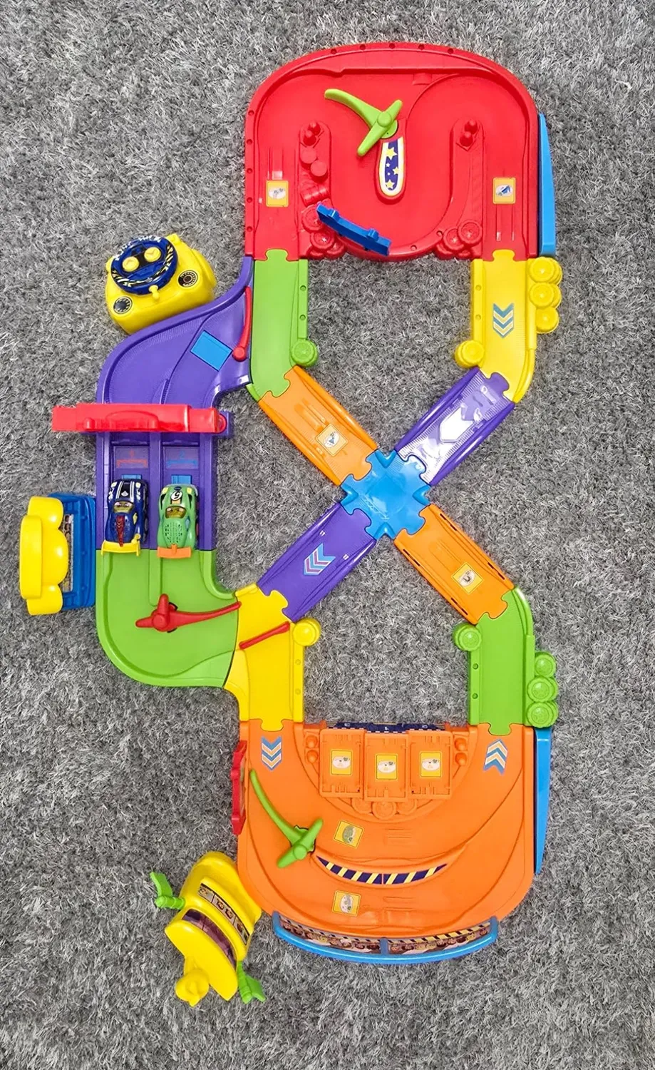 VTech Tut Tut Baby Flitzer RC Autorennbahn Spielset mit Fernbedienung