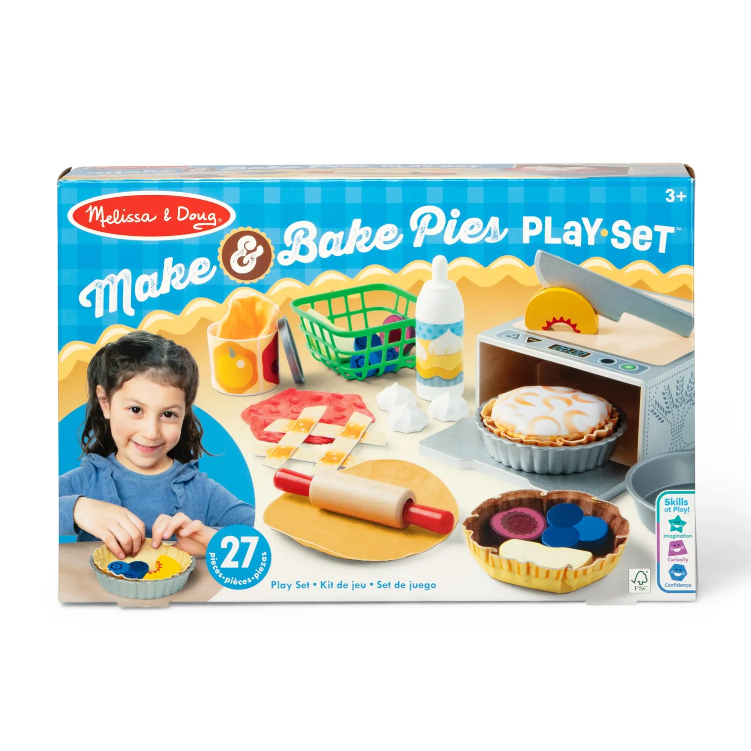 Melissa and Doug Make Bake Pies Kuchenspiel 27 Teile Holz