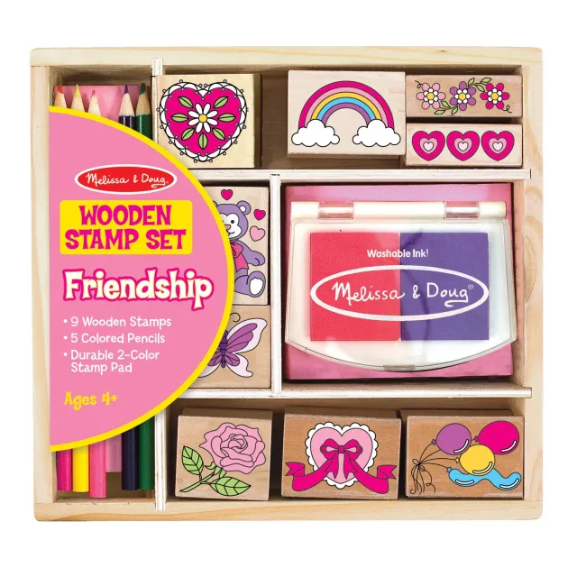 Melissa & Doug Friendship Holz Stempelset 9 Stempel
