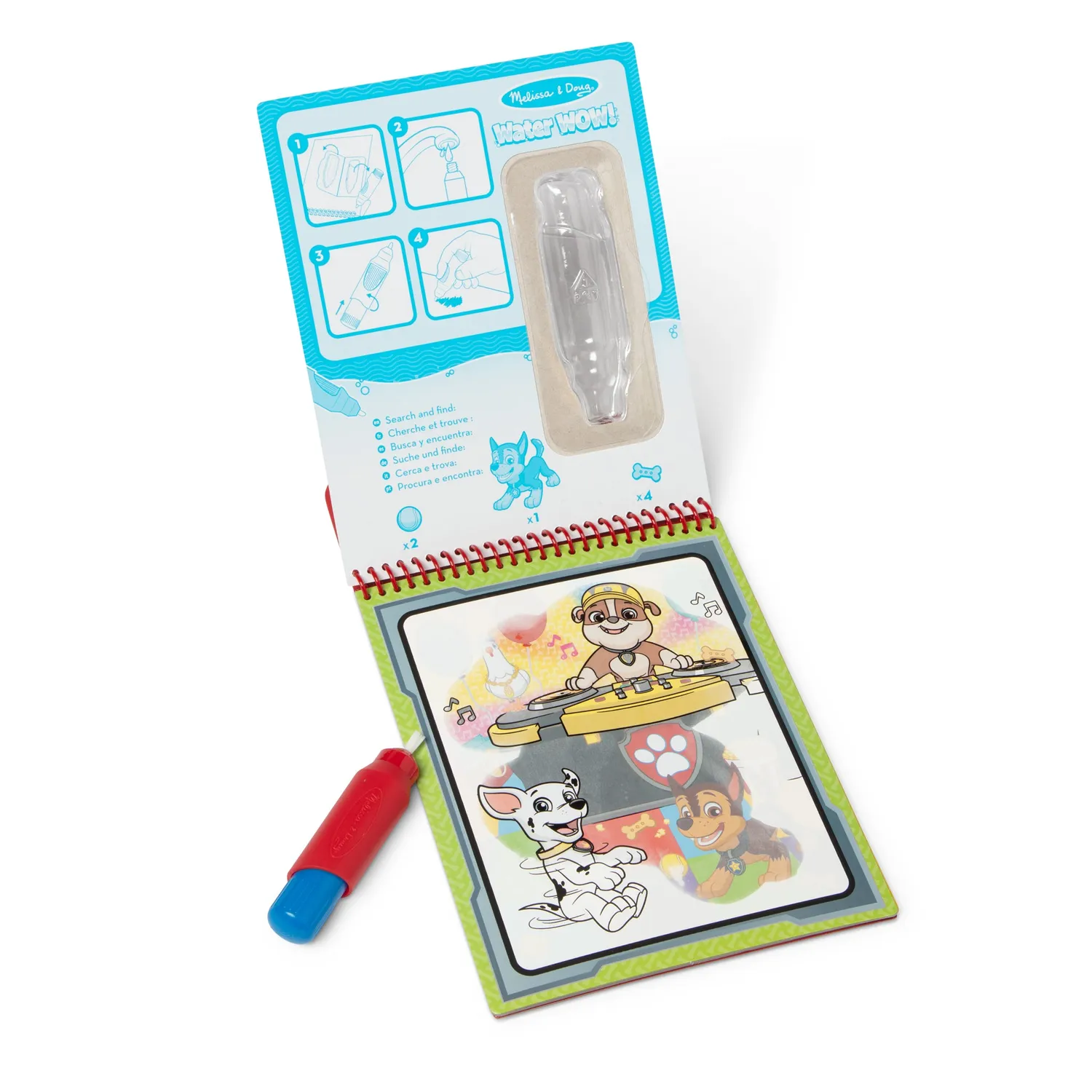 Melissa & Doug Water Wow Marshall Malbuch mit Wasserstift