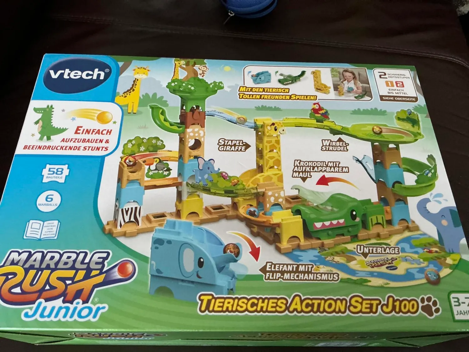 VTech Marble Rush J100 Tierisches Action-Set Kugelbahn 58-tlg.
