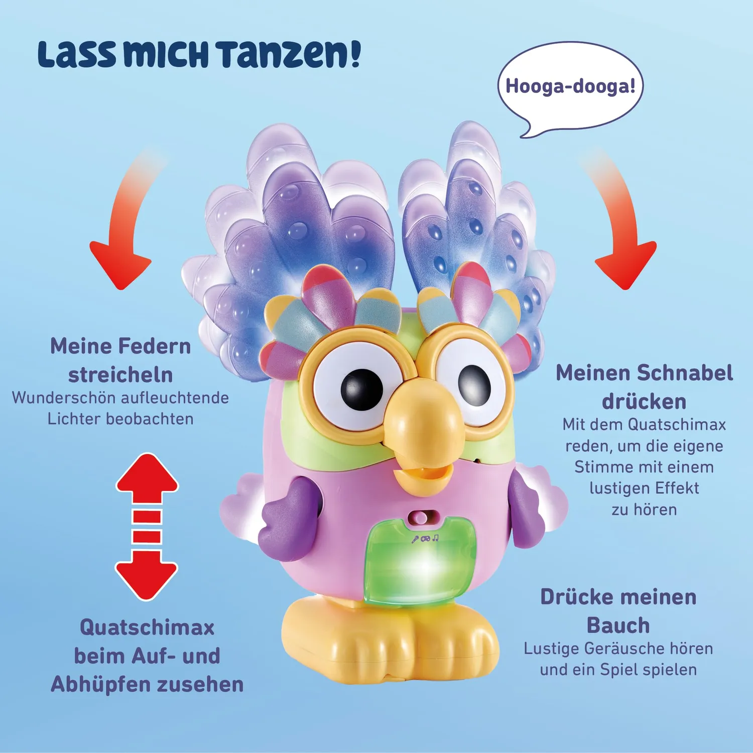 VTech Bluey Interaktiver Quatschimax Figur mit Musik