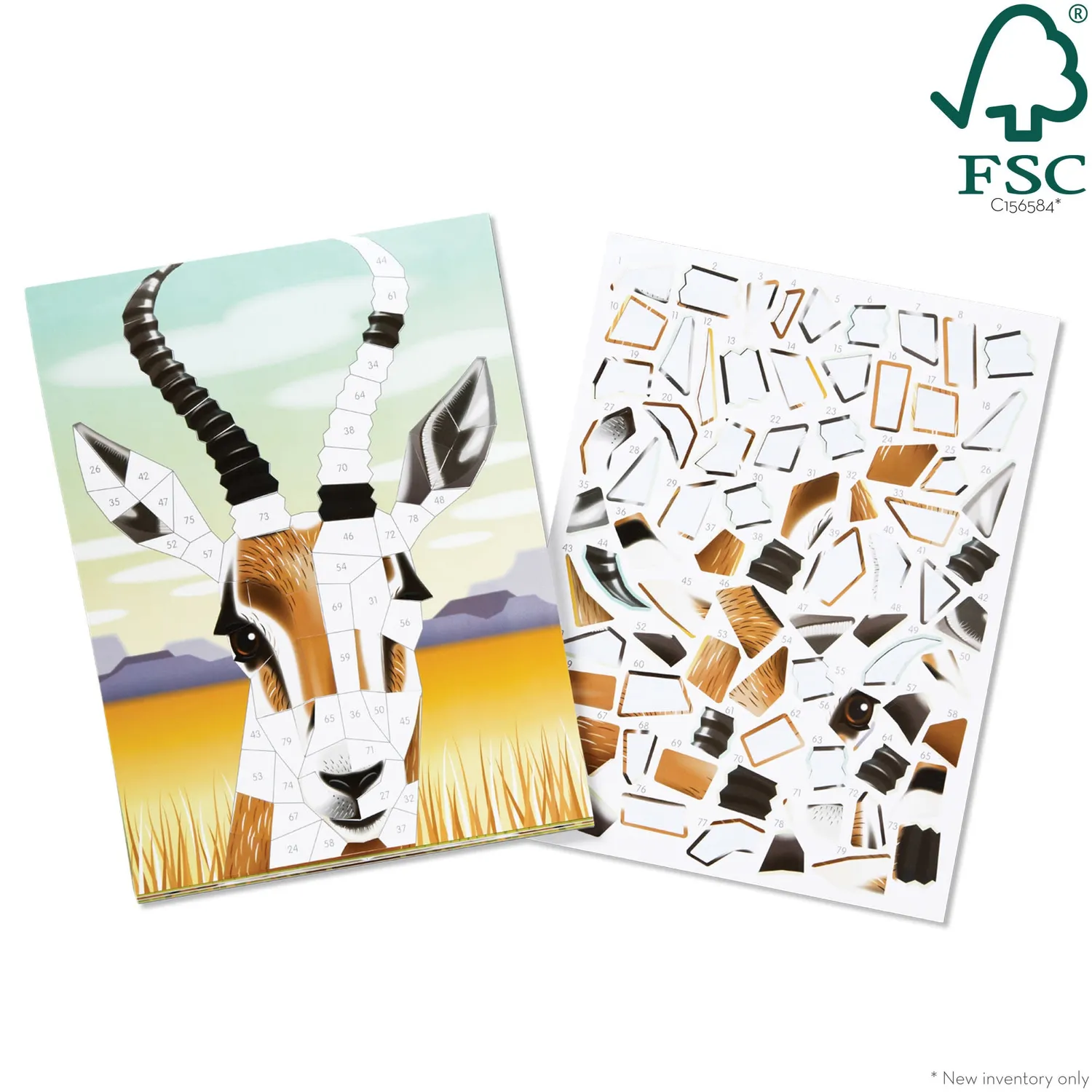 Melissa & Doug Mosaik Stickerheft Safari 850 Sticker ab 6 Jahren