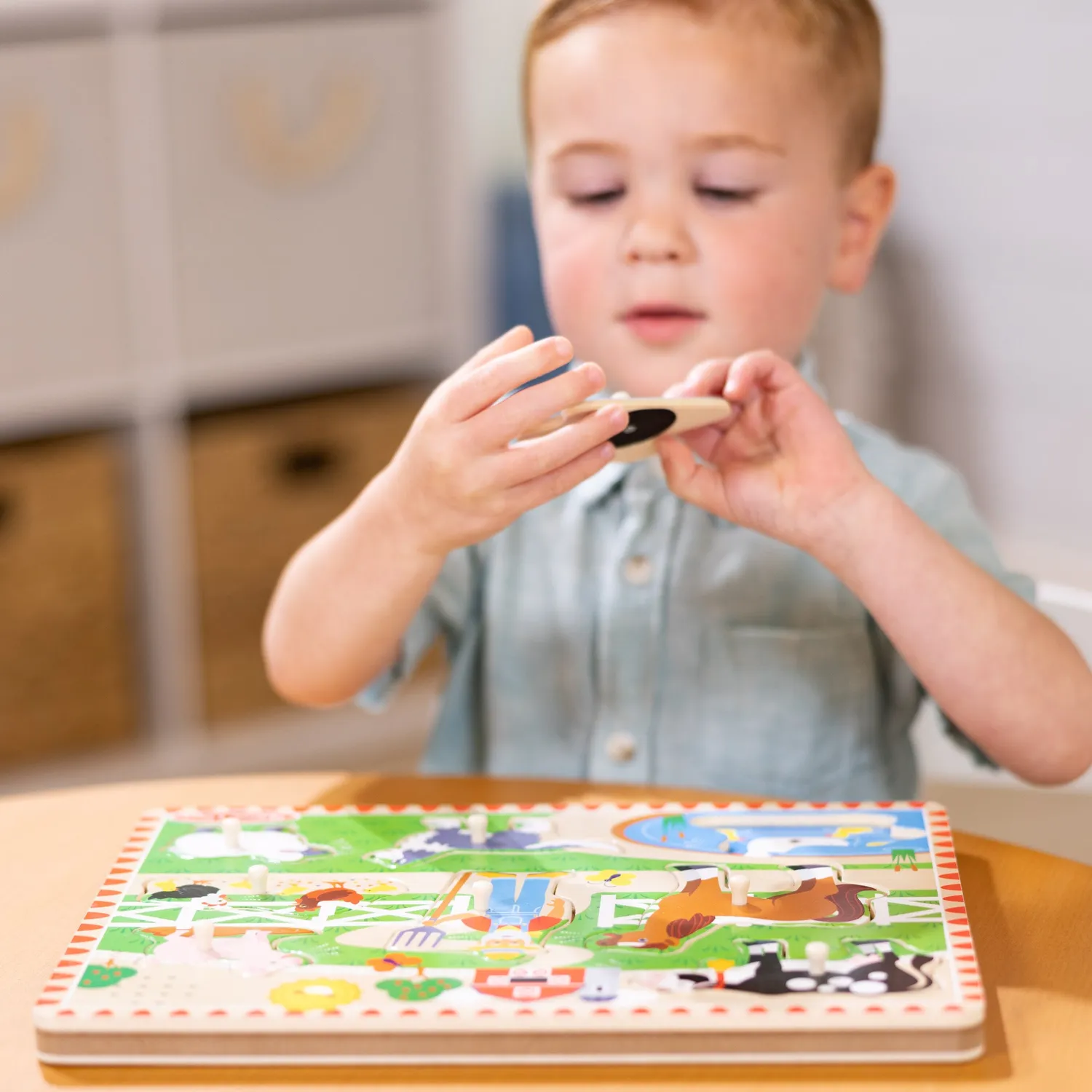 Melissa & Doug Old MacDonald Soundpuzzle Holz 8 Teile