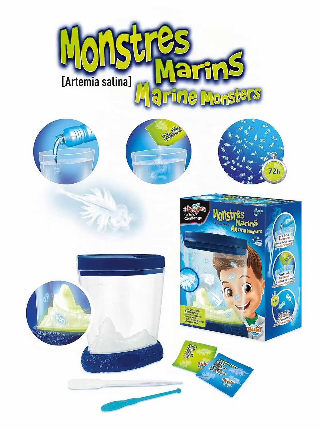 Buki 125 Urzeitkrebse Experimentierkasten Aquarium ab 6 Jahre