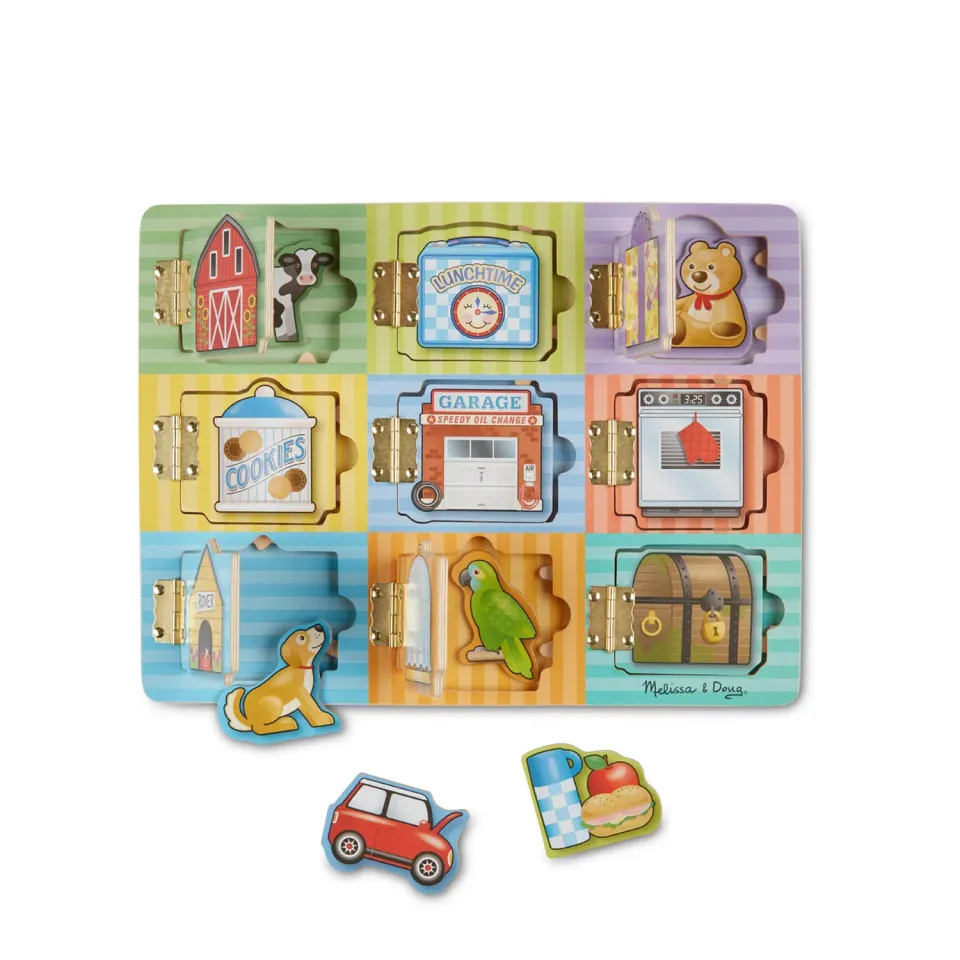 Melissa & Doug Hide & Seek Board Magnetspiel Holz 3-5J