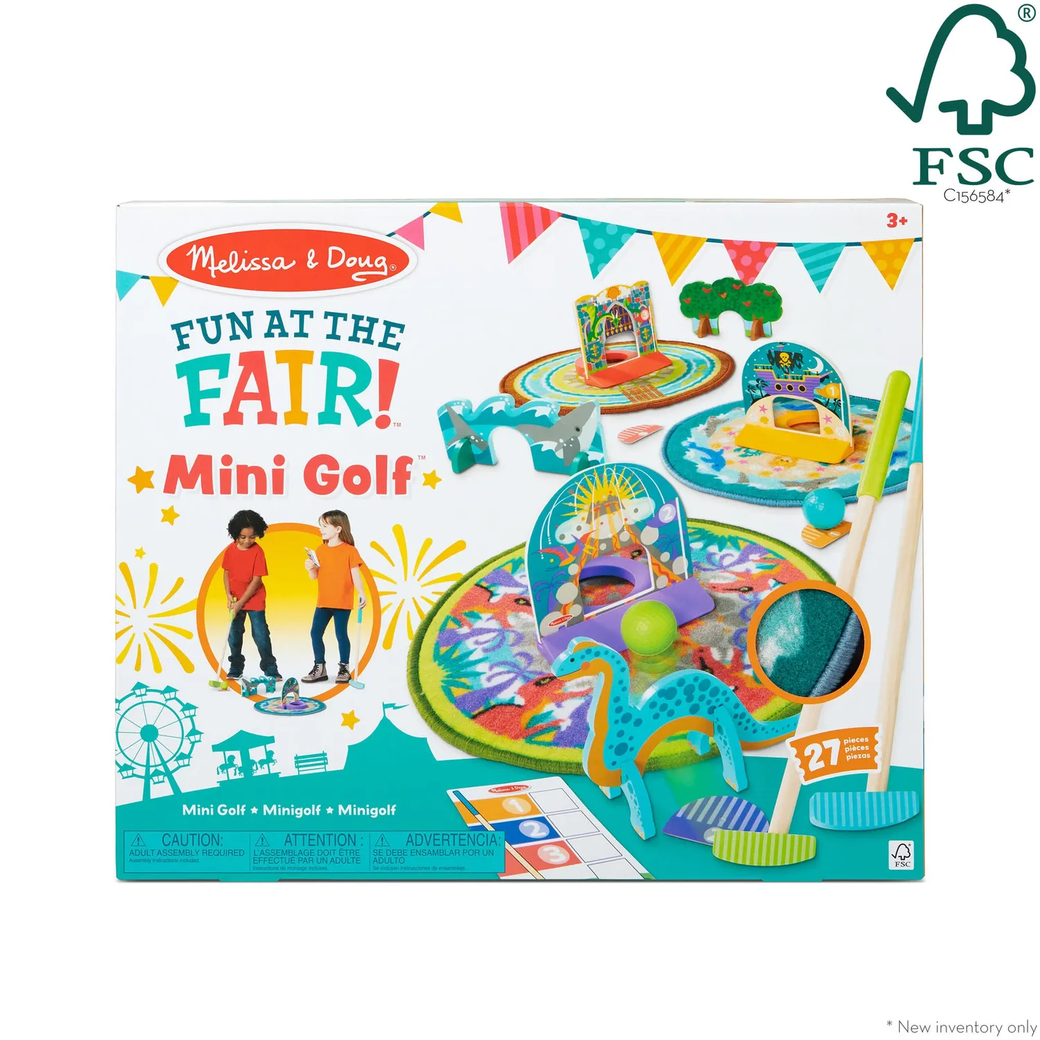 Melissa & Doug Fun at the Fair Minigolf Spielset Holz