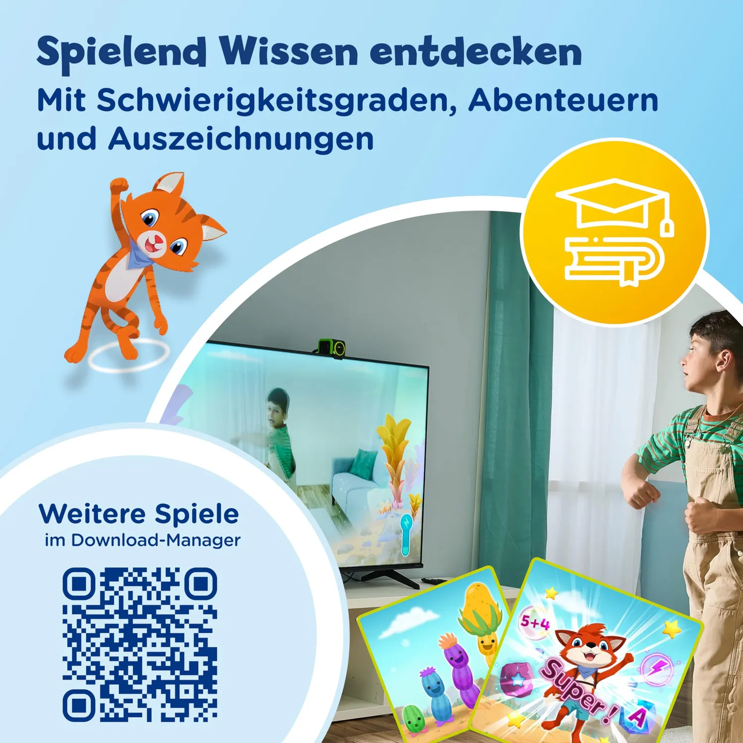 VTech LeapMove Spielkonsole Bewegungsspiele ab 4 Jahren