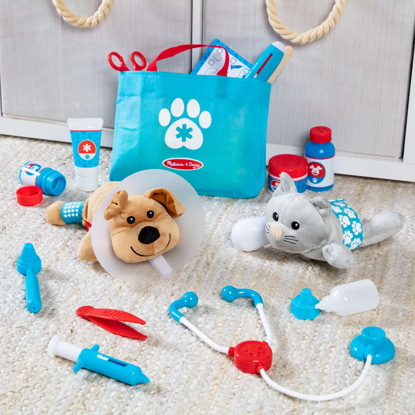 Melissa & Doug Examine Treat Tierarzt Spielset 24-teilig