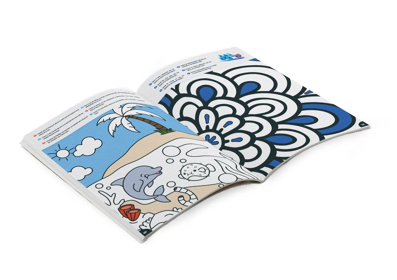 Buki FK012 Stempel-Set 45+ Stempel Bastelset 5 Farben ab 3 Jahre