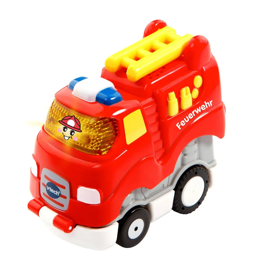 VTech Tut Tut Baby Flitzer Press & Go Feuerwehr Spielauto mit Sound