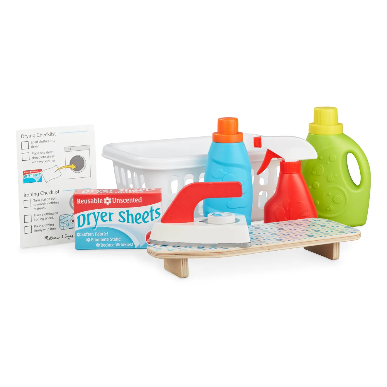Melissa and Doug Laundry Basket Wäscheset 14-teilig