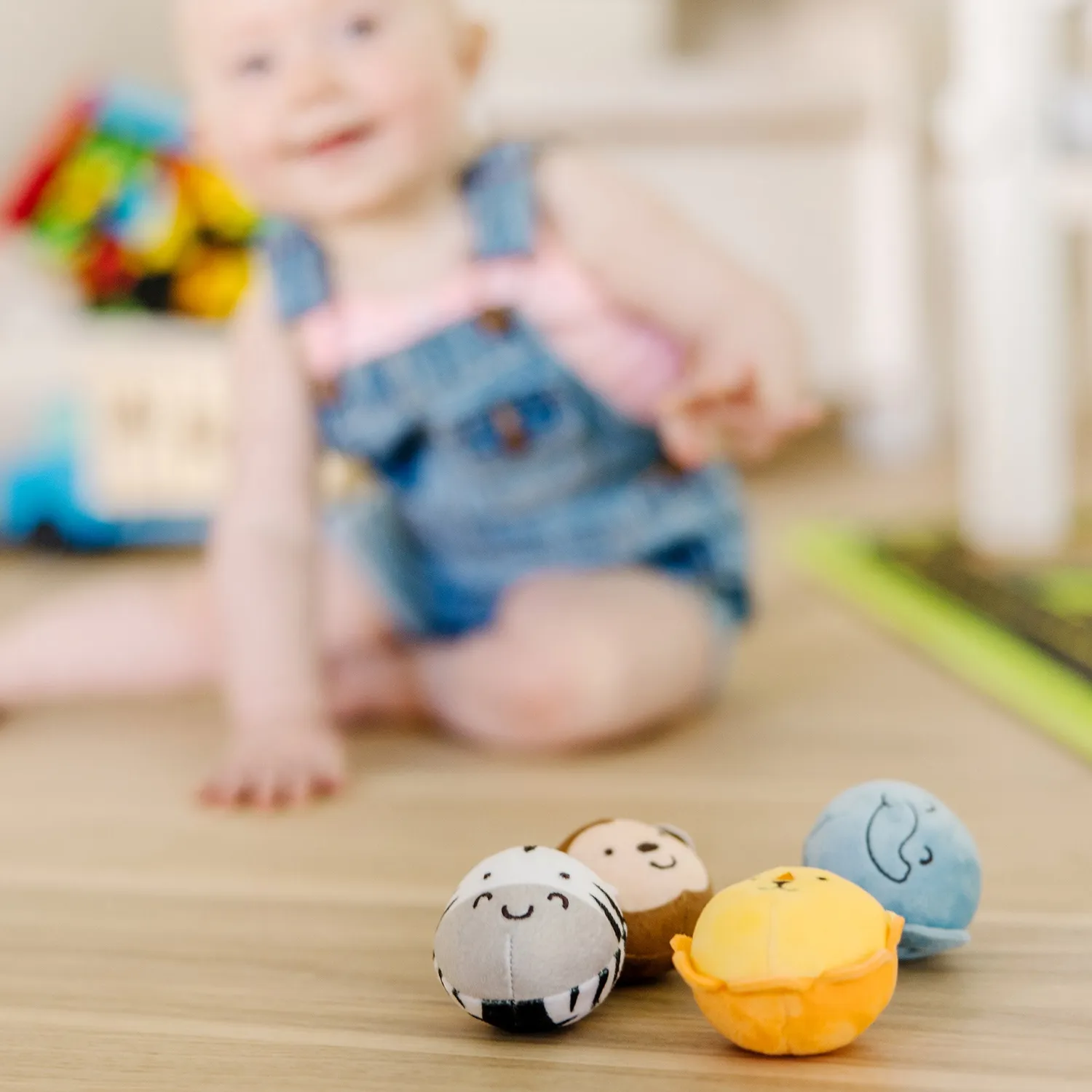 Melissa & Doug Rollables Safari Friends Rolltiere 4er Set für Babys