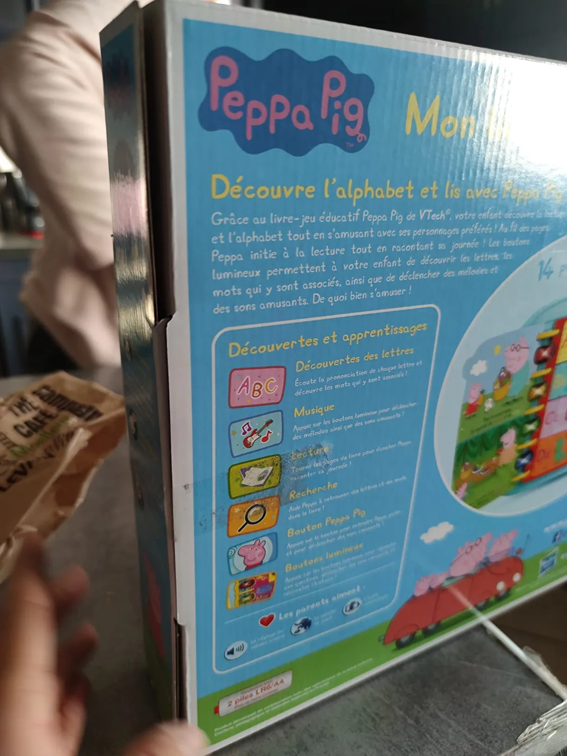 VTech Peppa Pig Lernbuch Kinderbuch französisch mehrfarbig