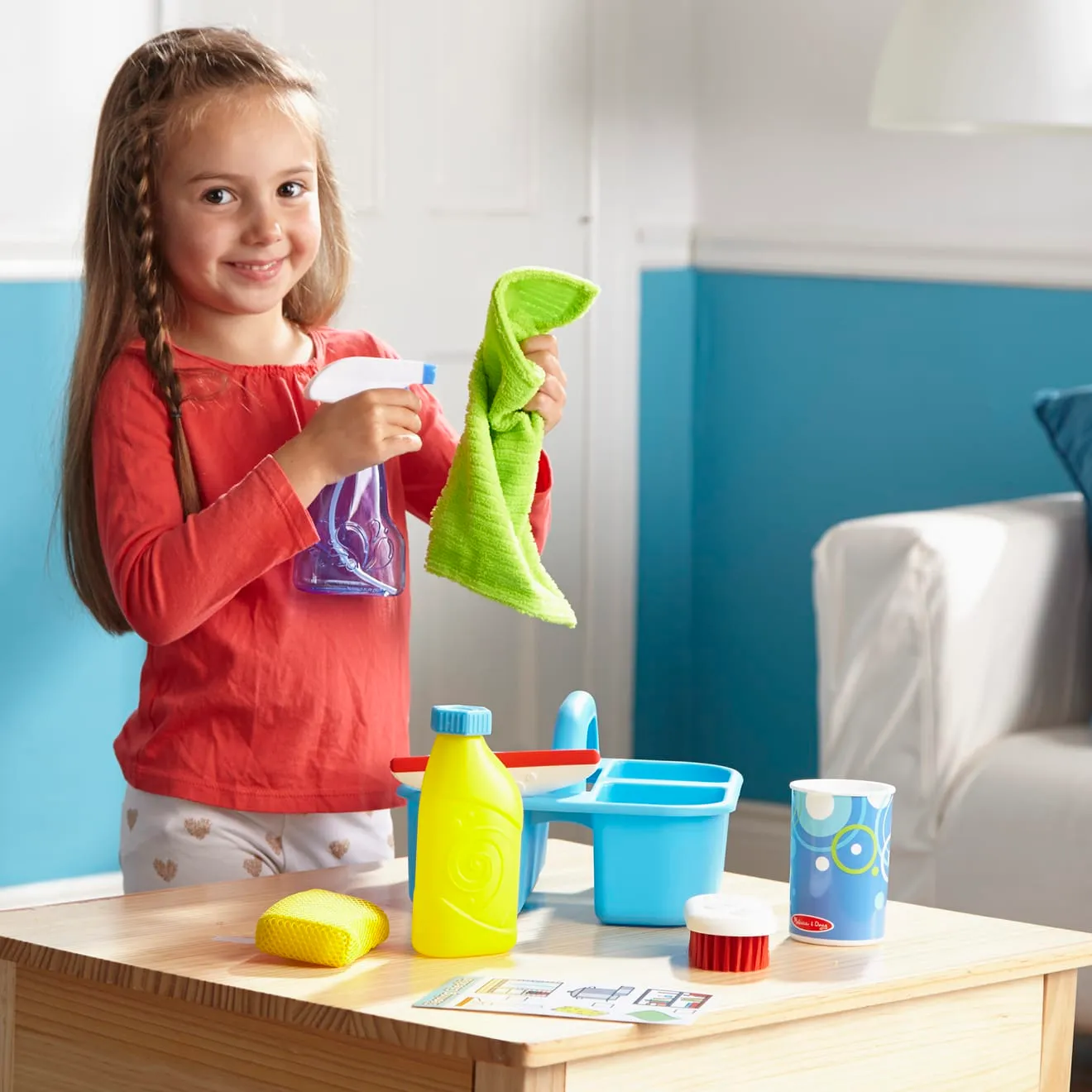 Melissa & Doug Let's Play House Spray Squirt Squeegee Putzset 9-tlg