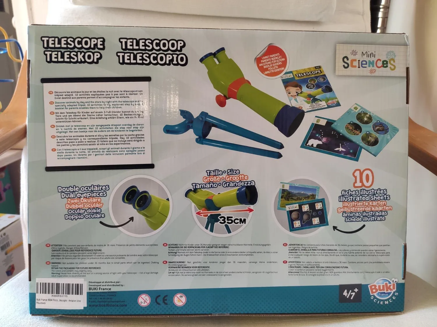 Buki Mini Sciences 9004 Teleskop x15 für Kinder
