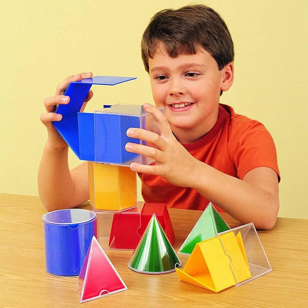 Learning Resources Faltformen Geometrie-Lernspiel 3D-Körper ab 7 Jahren