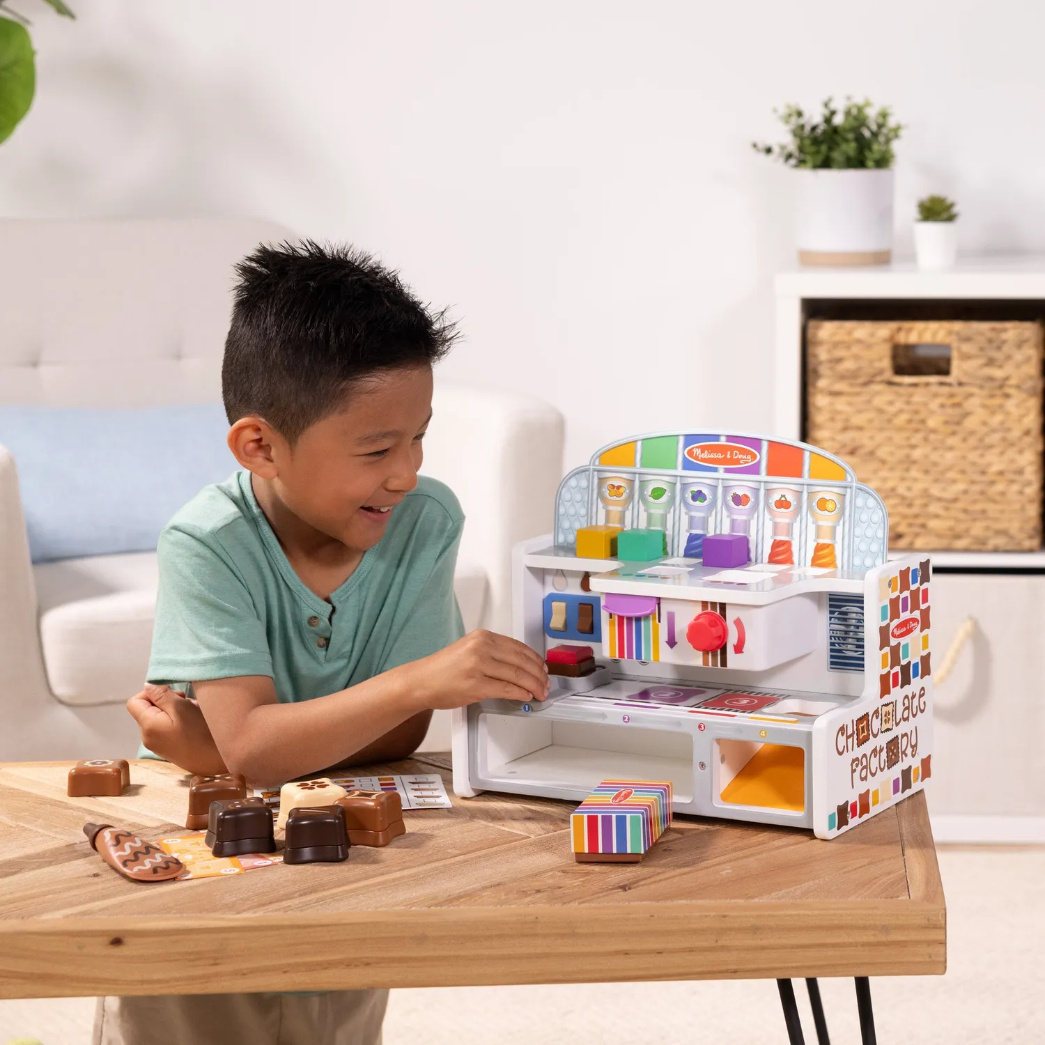 Melissa & Doug Chocolate Factory Spielset Holz Pralinen