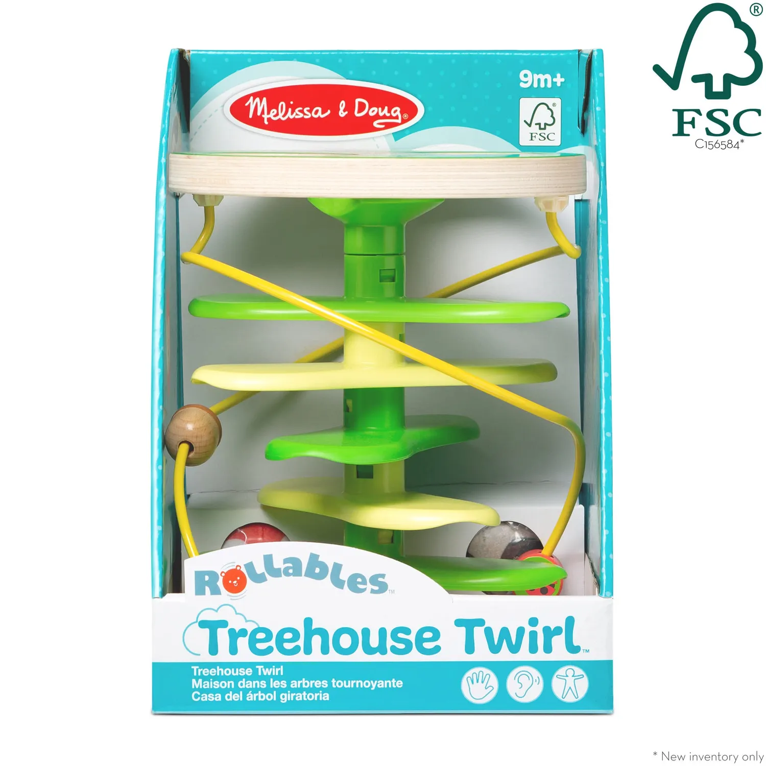 Melissa & Doug Rollables Treehouse Twirl Kugelbahn Holz