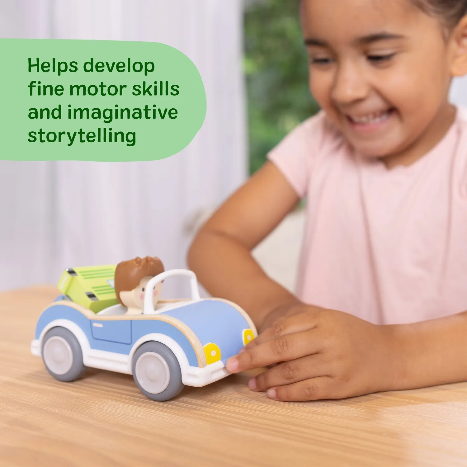 Melissa & Doug Cheery Lane Cabrio Spielauto Holz Junge