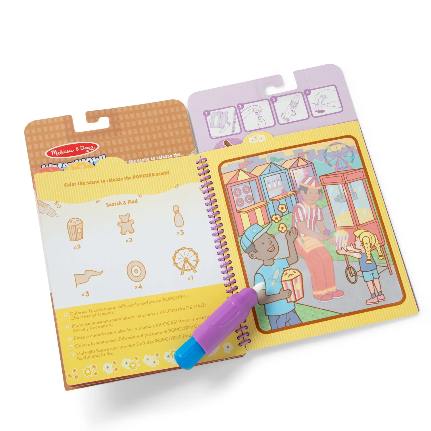 Melissa & Doug Water Wow! Treats Wassermalbuch Duft 5 Seiten