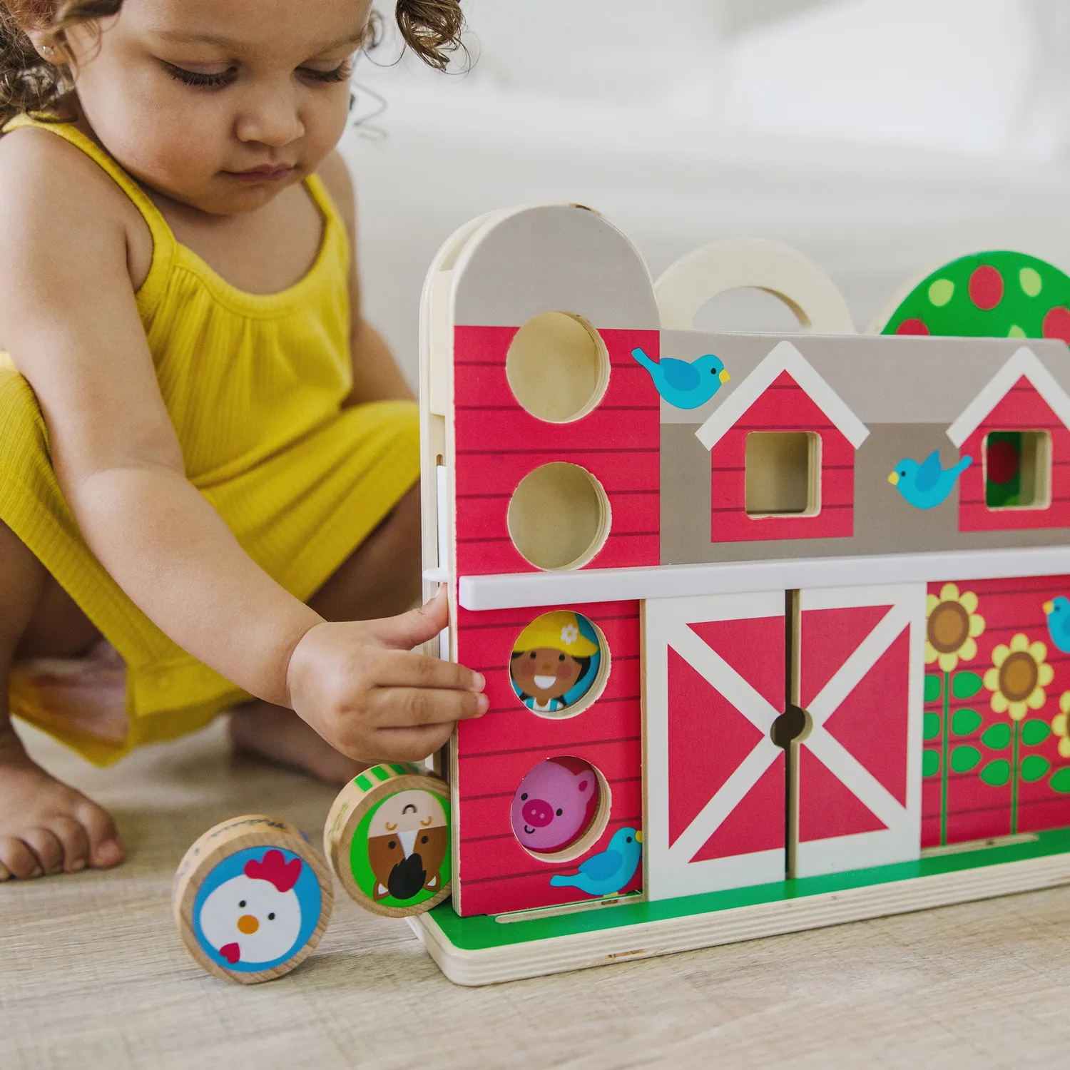Melissa & Doug GO Tots Barnyard Tumble Kugelbahn Holz 12M+