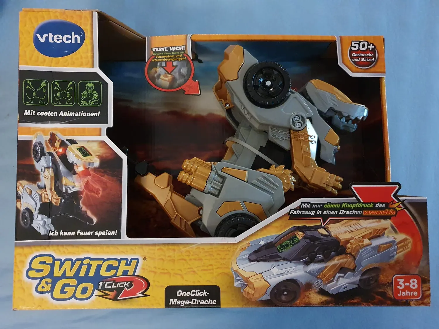 VTech Switch & Go OneClick Mega Drache 2in1 Transformer 3-8 Jahre