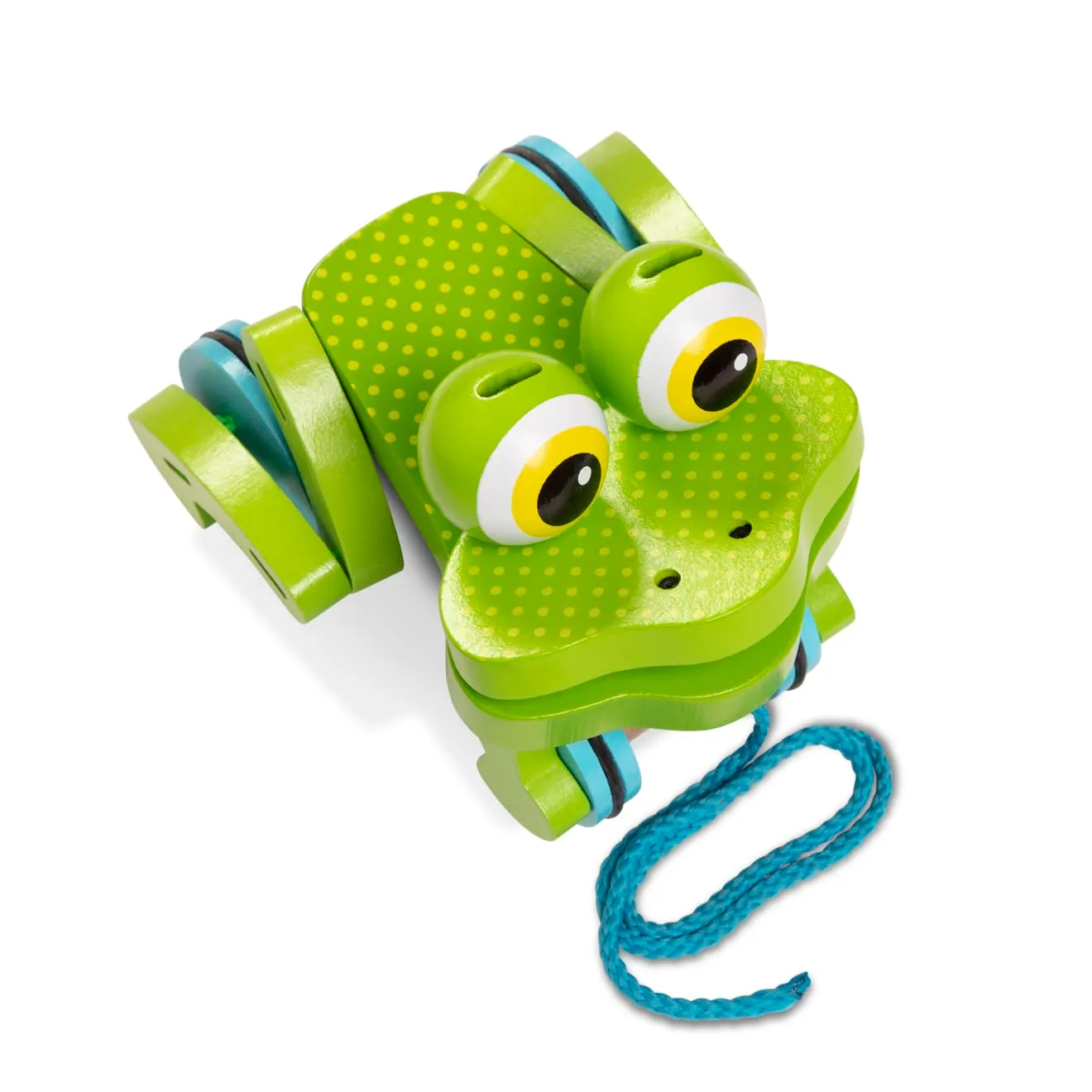 Melissa & Doug Frolicking Frog Nachziehtier Holz ab 18 M.