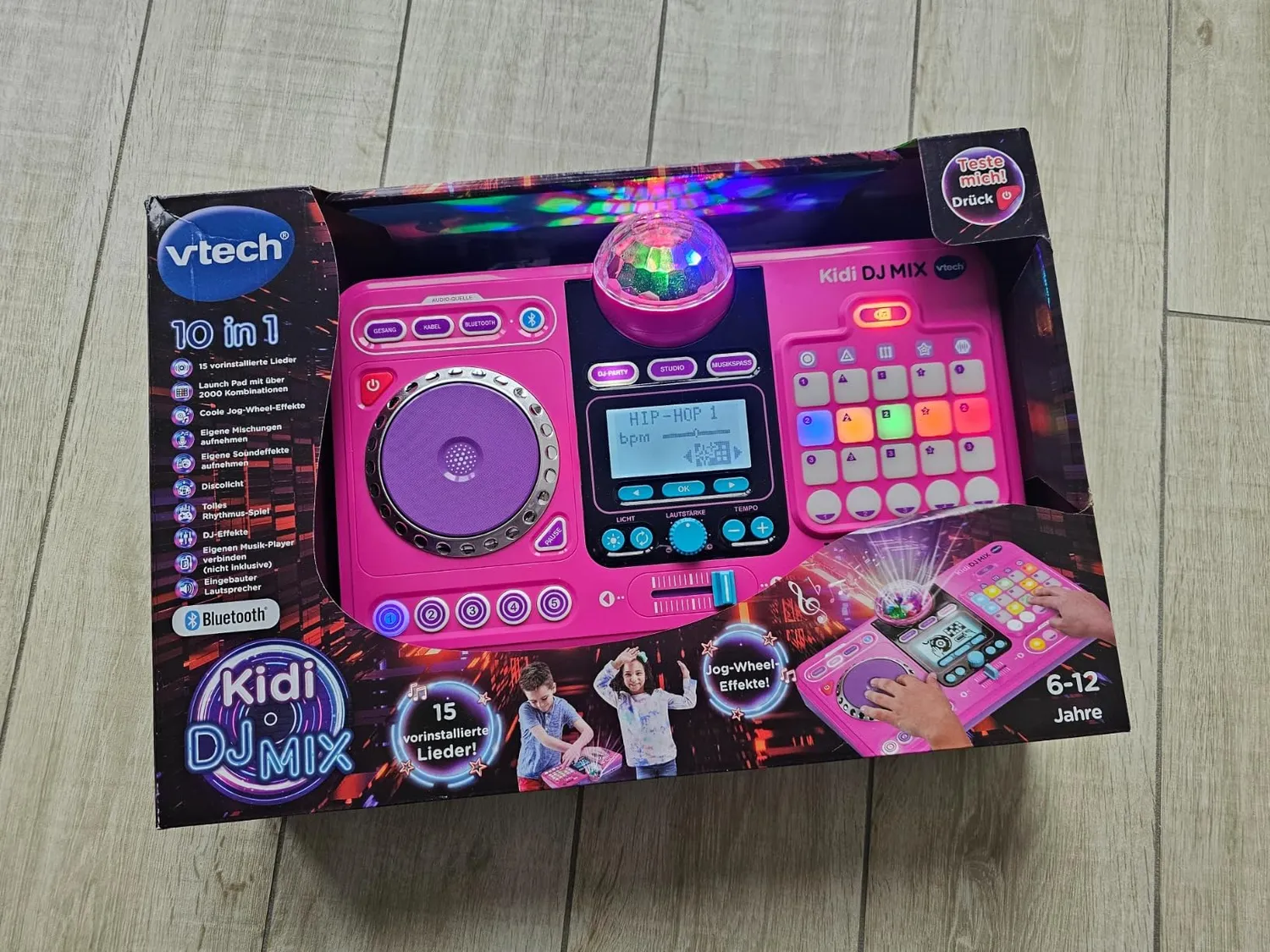 VTech Kidi DJ Mix Mischpult schwarz mit Bluetooth 6-12 Jahre