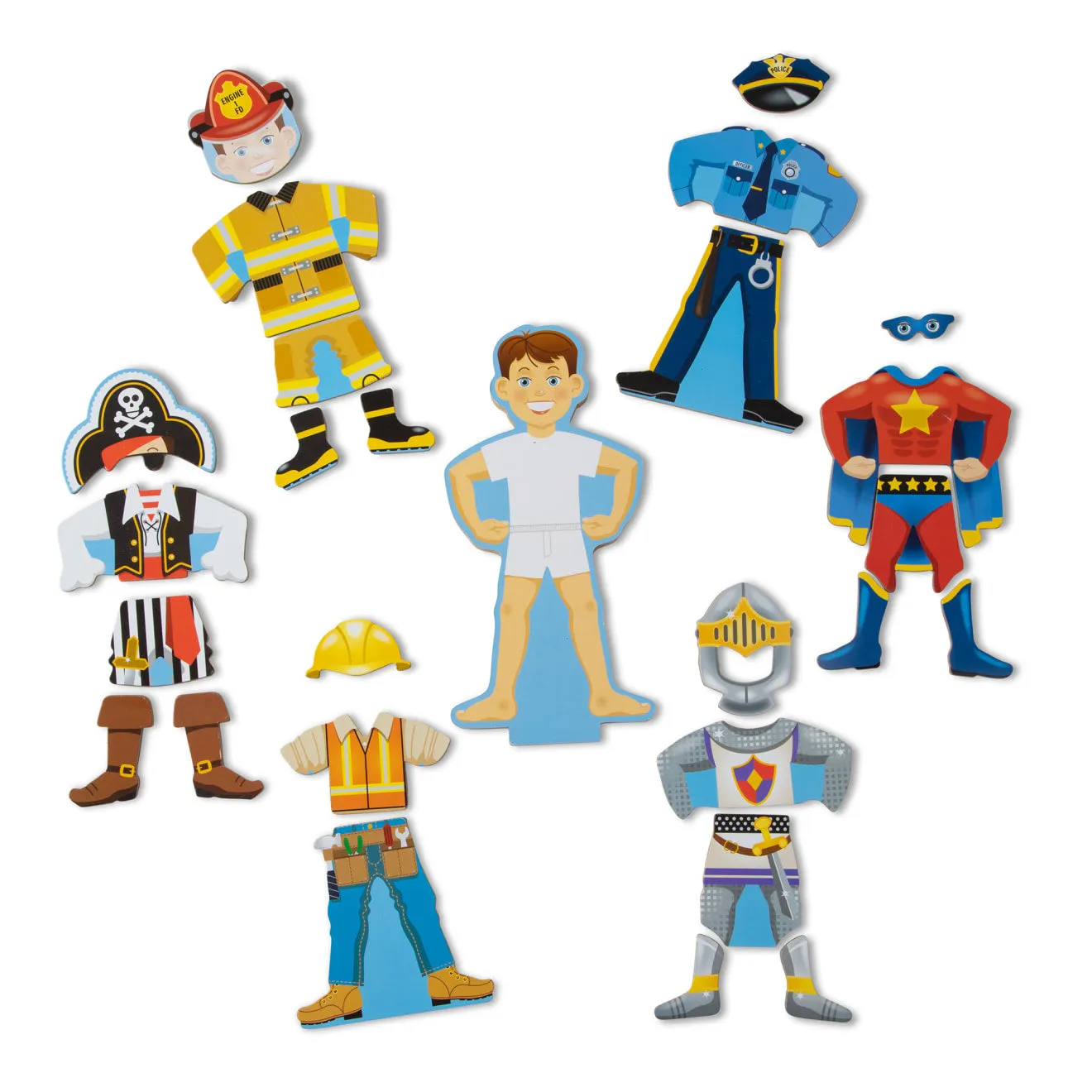 Melissa and Doug Billy Magnet Anziehpuppe Berufe