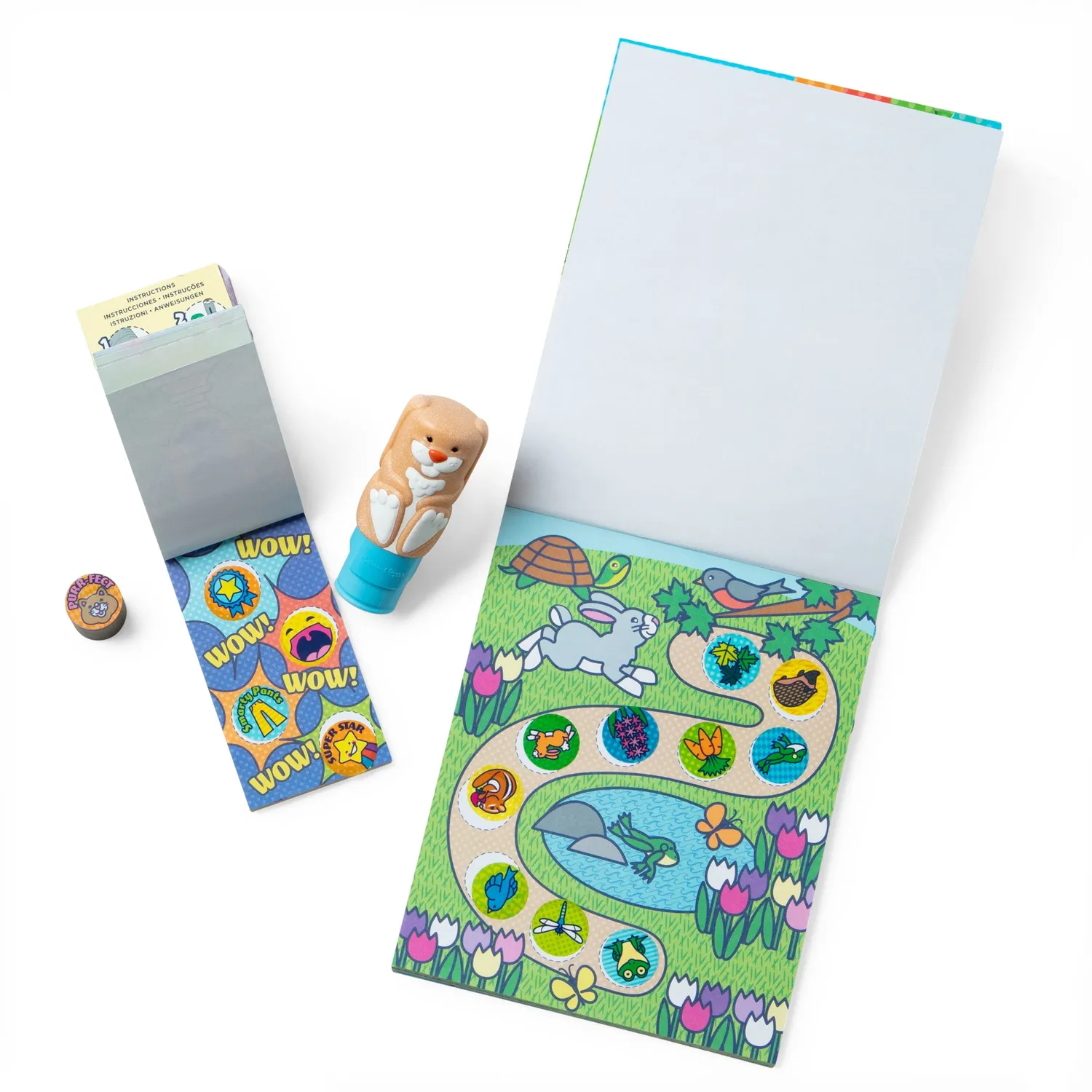 Melissa and Doug Sticker WOW Hase Stempel-Set 500 Sticker