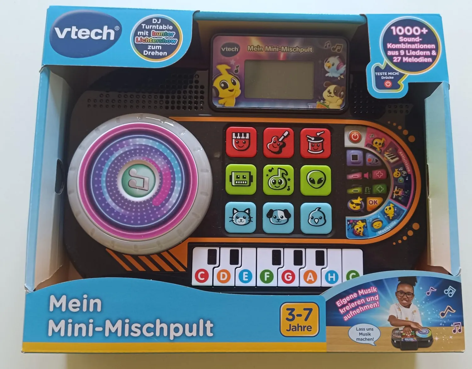 VTech Mini-Mischpult DJ-Pult Turntable für Kinder 3-7