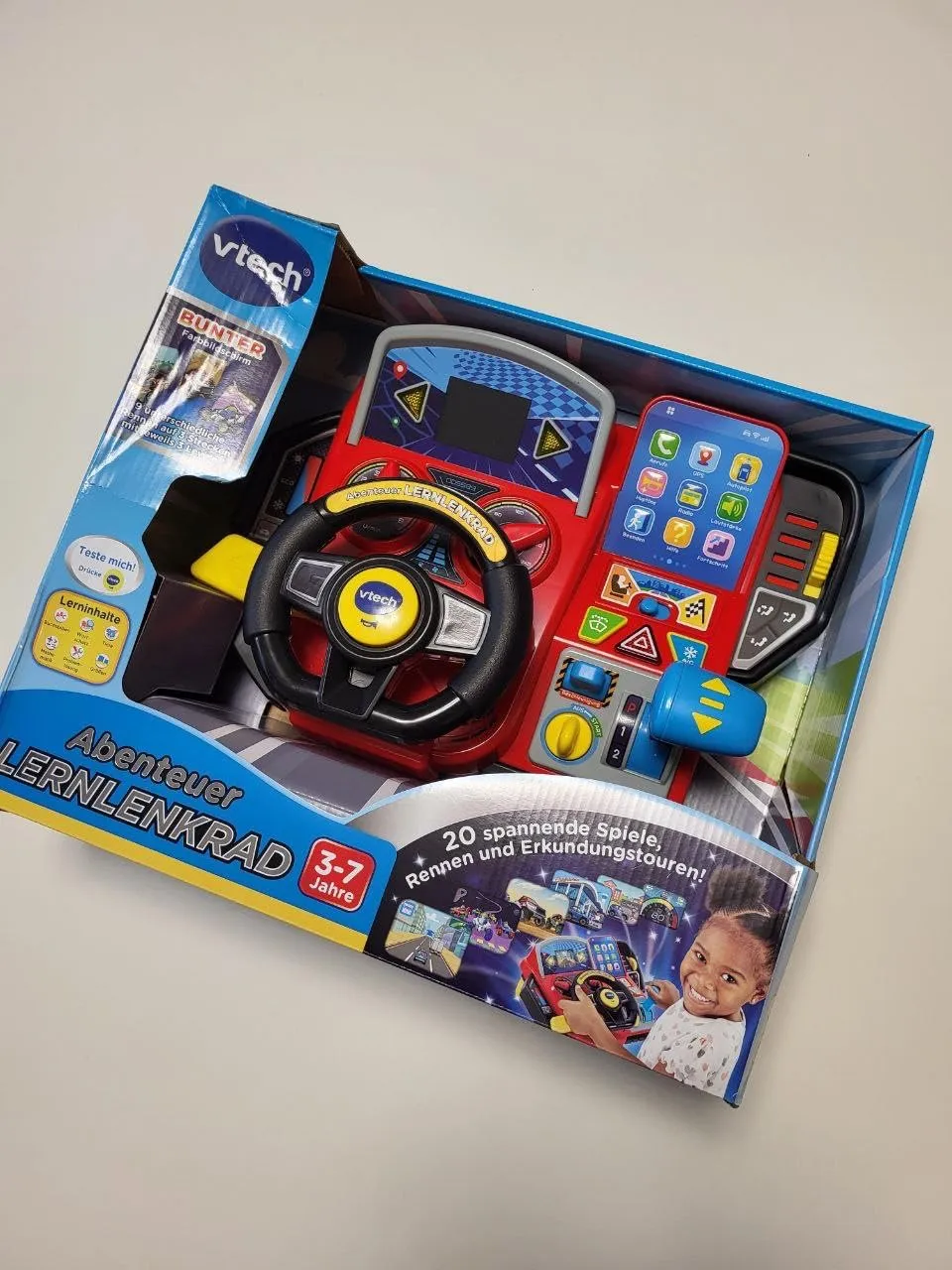 VTech Abenteuer Lernlenkrad LCD-Steuer 3-7 Jahre