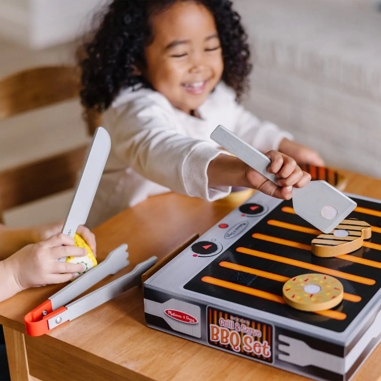 Melissa & Doug Grill & Serve BBQ Grillset Holz 20-teilig