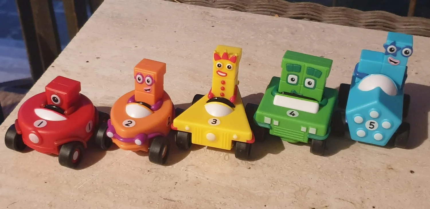 Learning Resources Numberblocks Mini-Autoset Fahrzeuge 5er Set