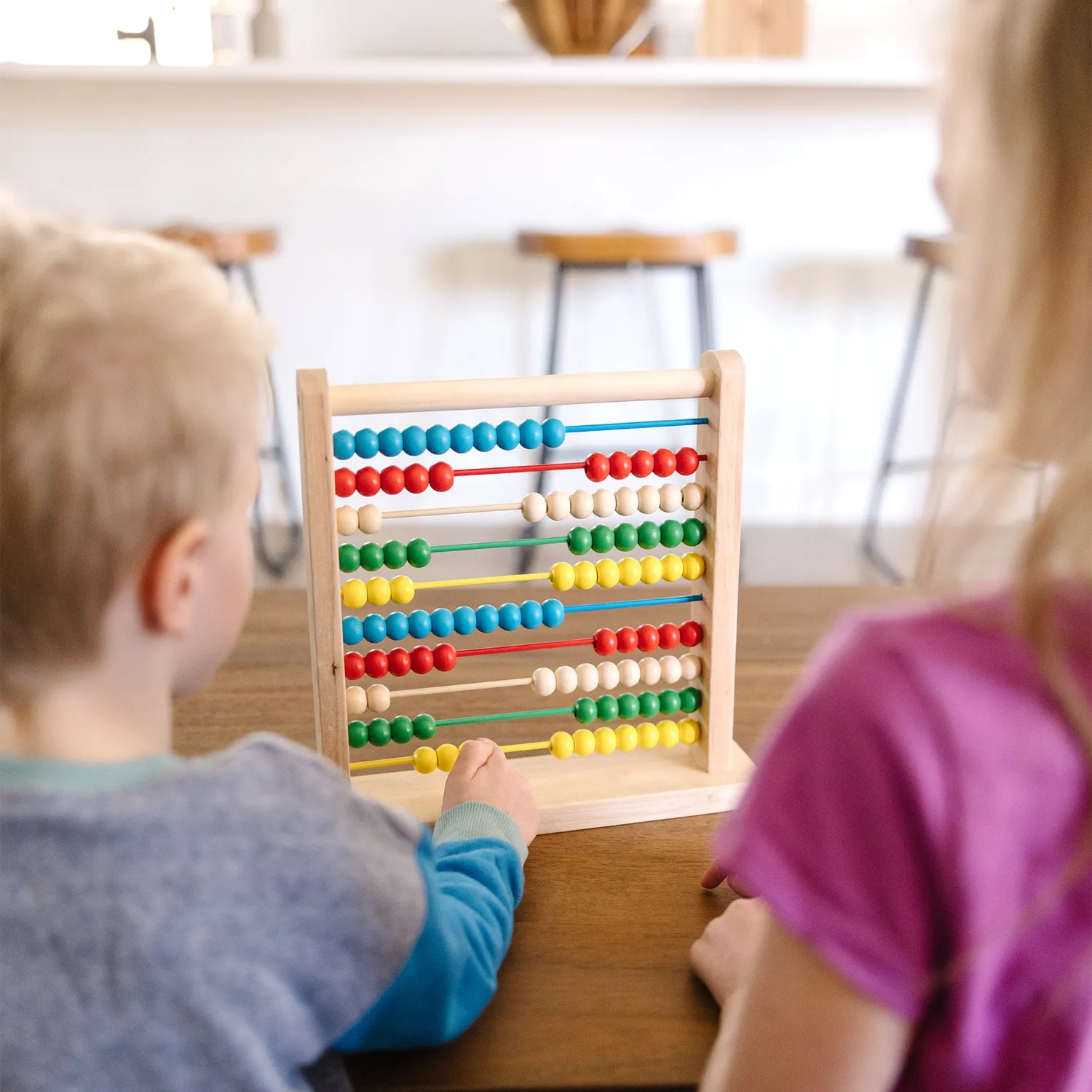 Melissa & Doug Abakus Rechenrahmen Holz 100 Perlen ab 3 Jahre