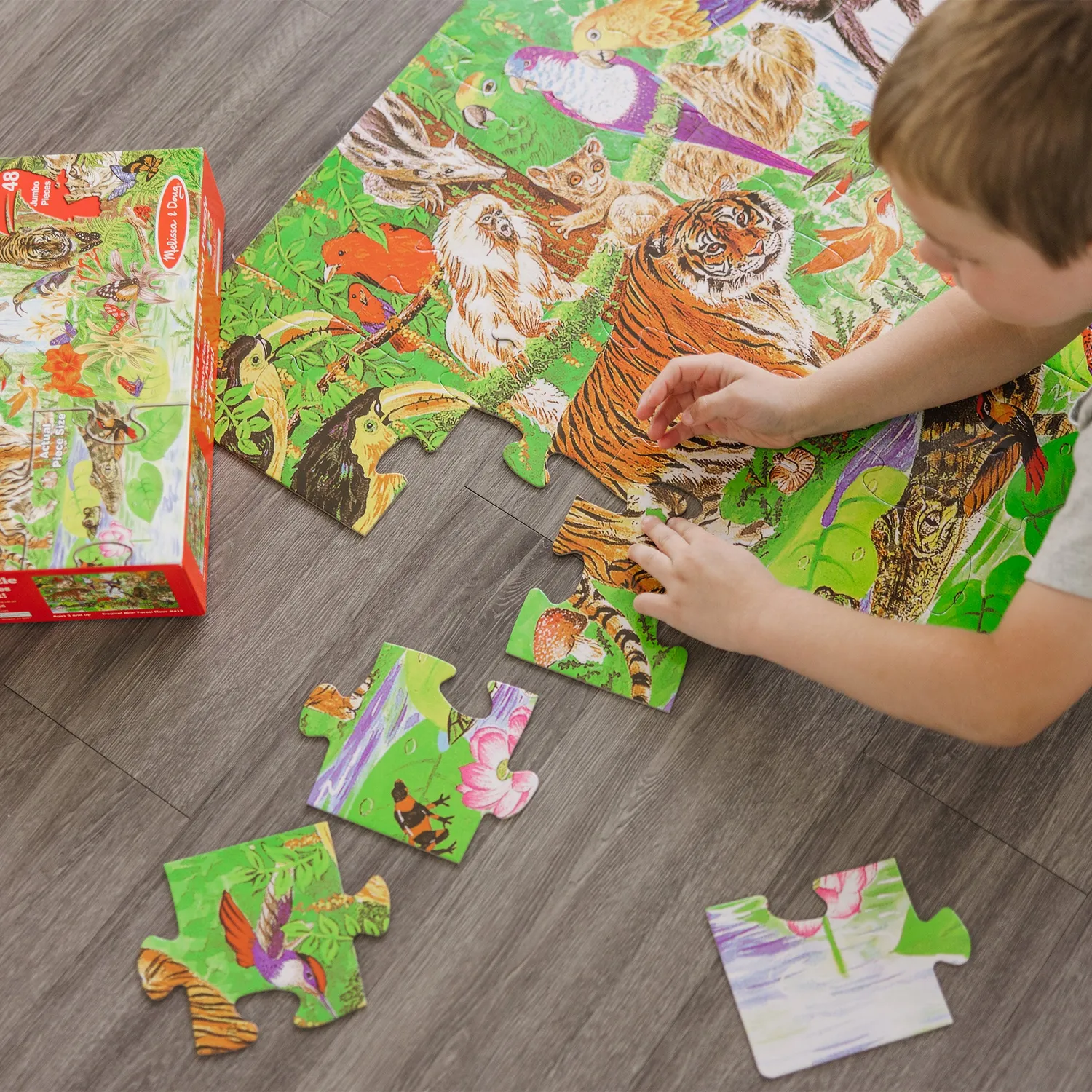 Melissa & Doug Rainforest Bodenpuzzle 48 Teile