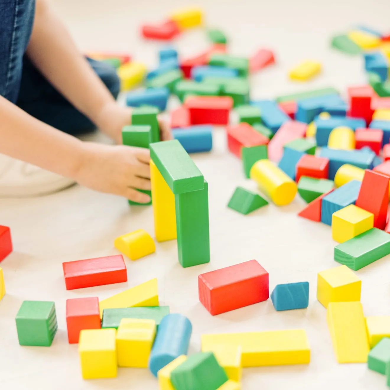 Melissa & Doug 200 Piece Wood Blocks Bausteine 200 Teile Holz