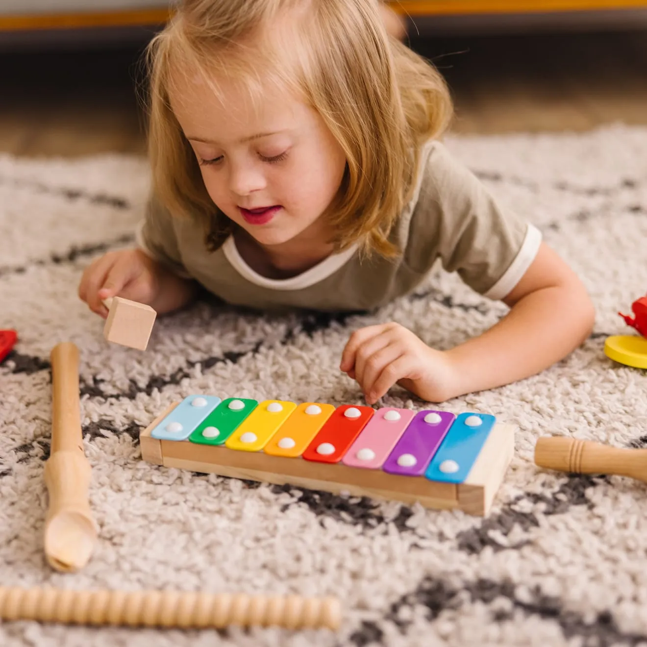 Melissa & Doug Deluxe Band Musikset Holz 11 Instrumente