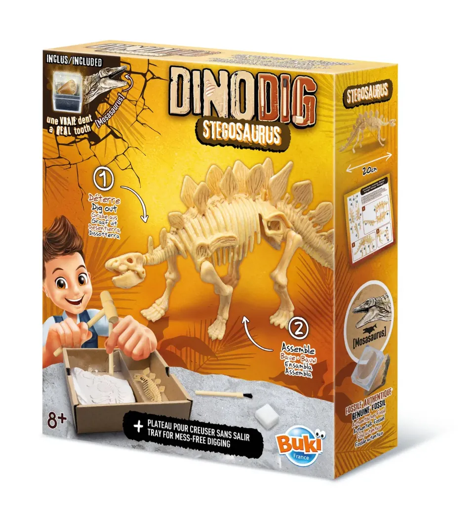 Buki France 445STE Ausgrabungsset Stegosaurus 20 cm ab 8 Jahren