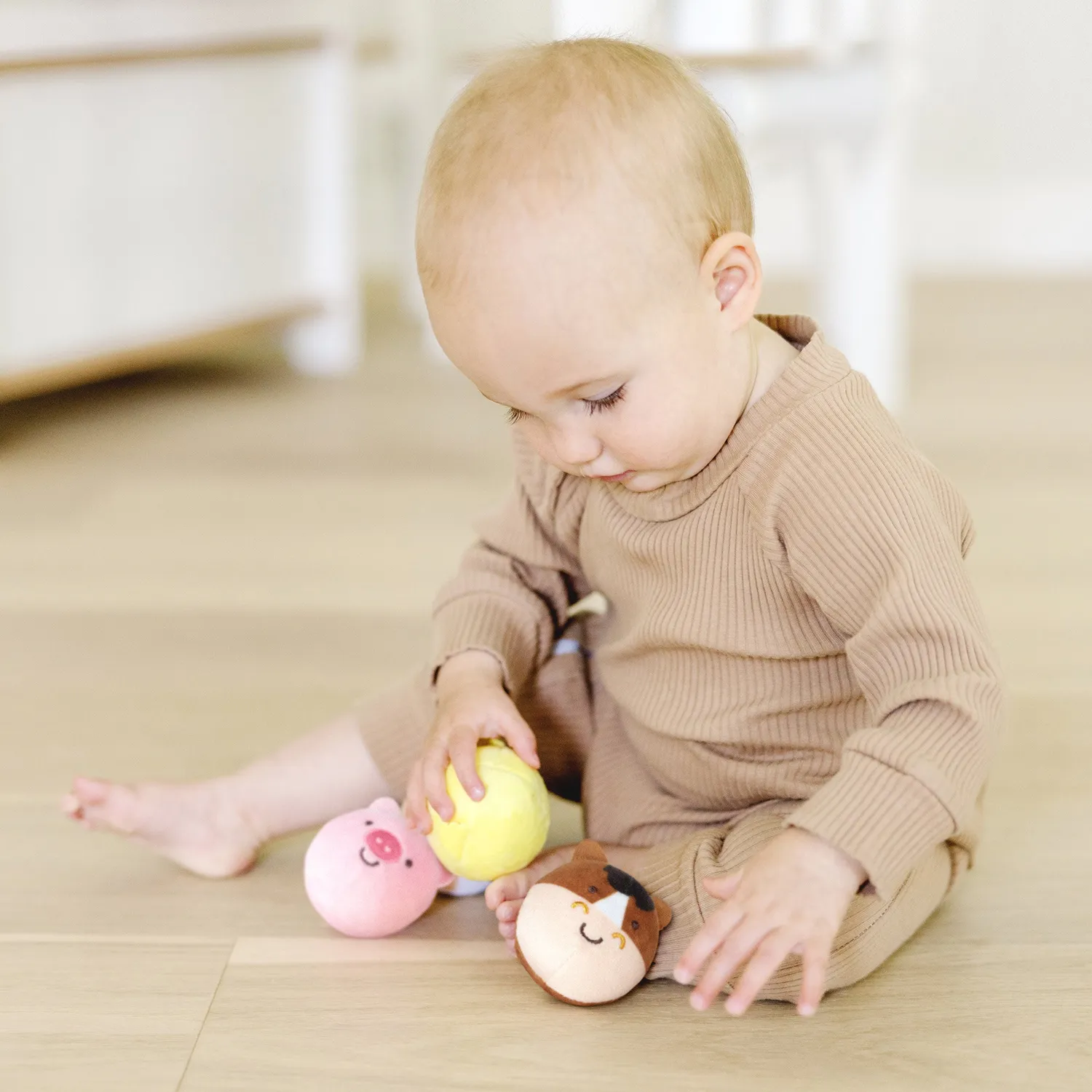 Melissa & Doug Rollables Farm Friends Babyspielzeug 4 Tiere