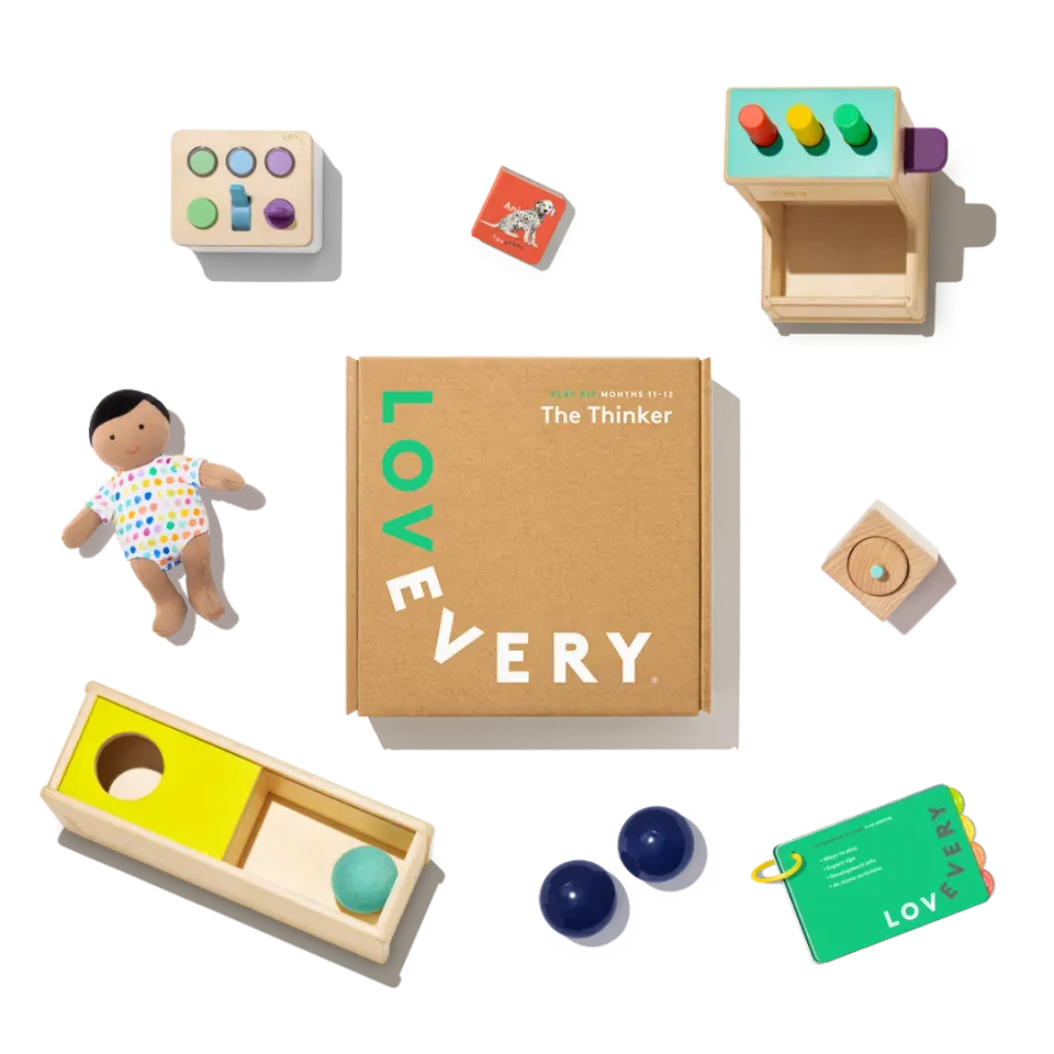 Lovevery Das Denker-Set Lernspielset Deutsch Puppe hell