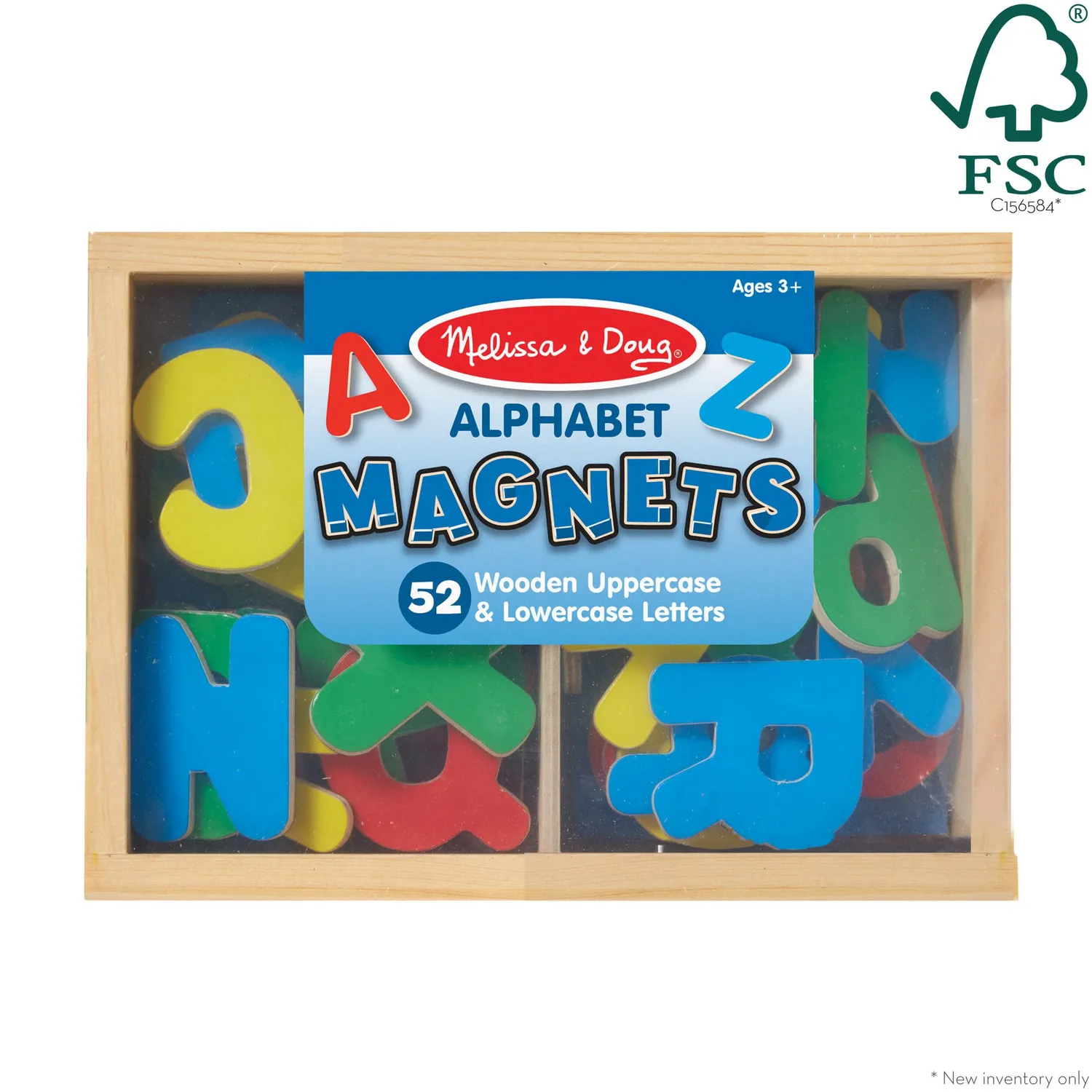 Melissa & Doug Wooden Letter Magnetbuchstaben Holz 52 Teile