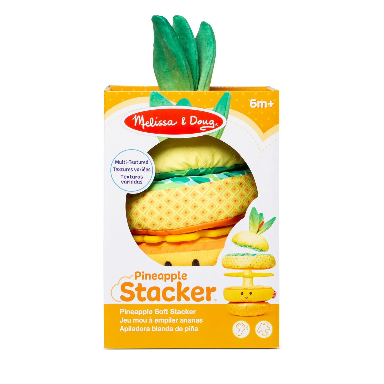 Melissa & Doug Pineapple Stapelturm Baby Ananas weich