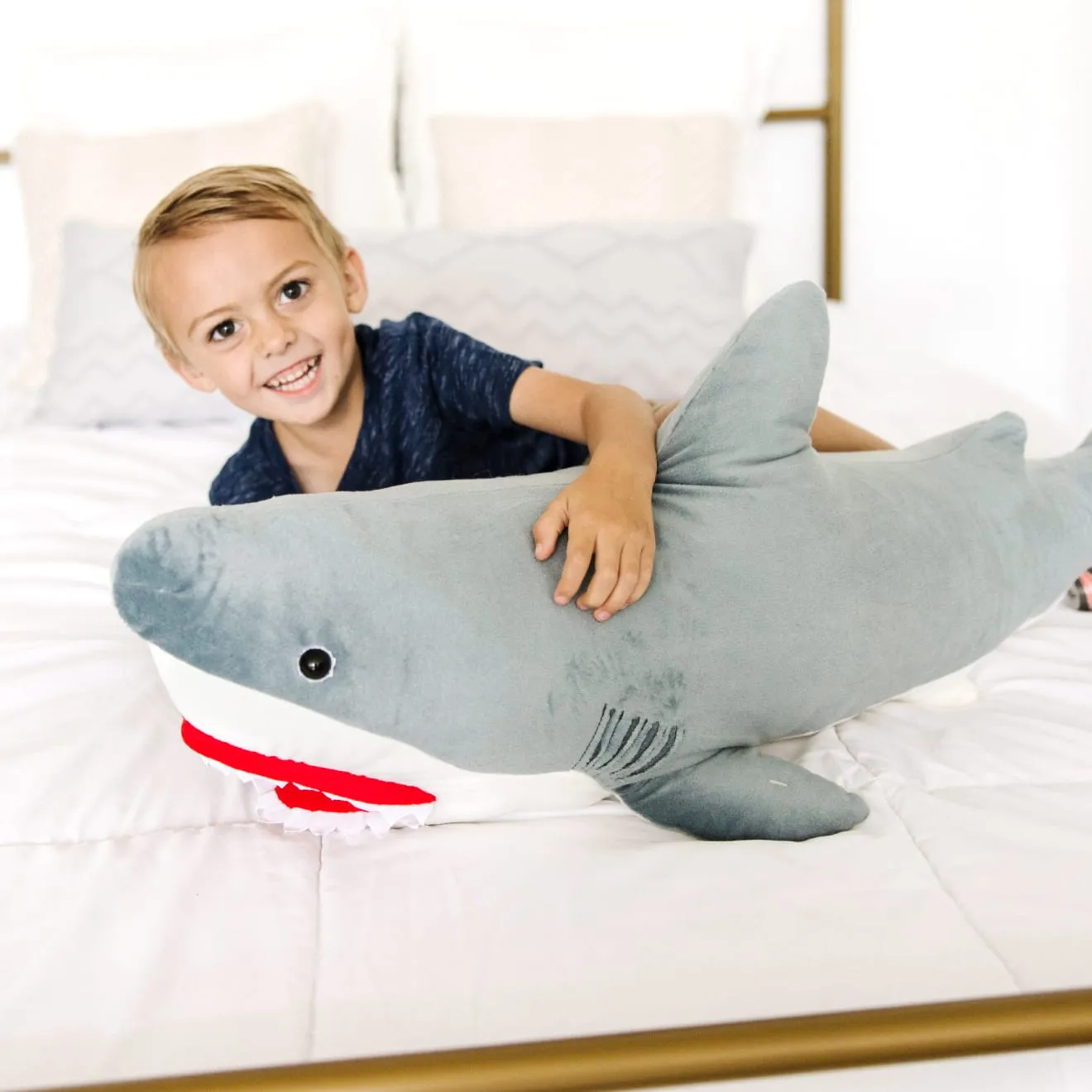 Melissa & Doug Shark Giant Plüschtier Hai riesig 90 cm