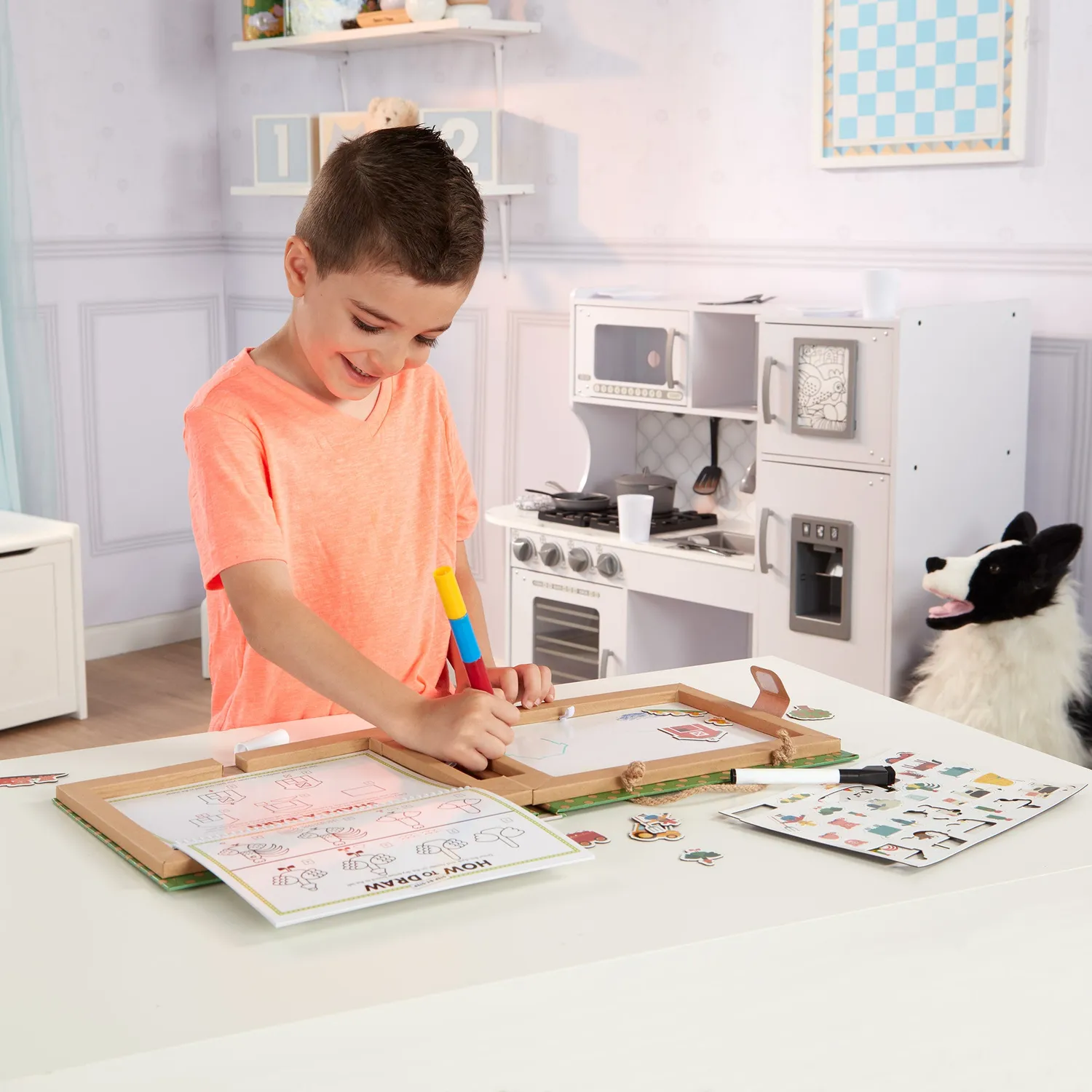 Melissa & Doug Natural Play Farm Malset magnetisch ab 3 Jahre
