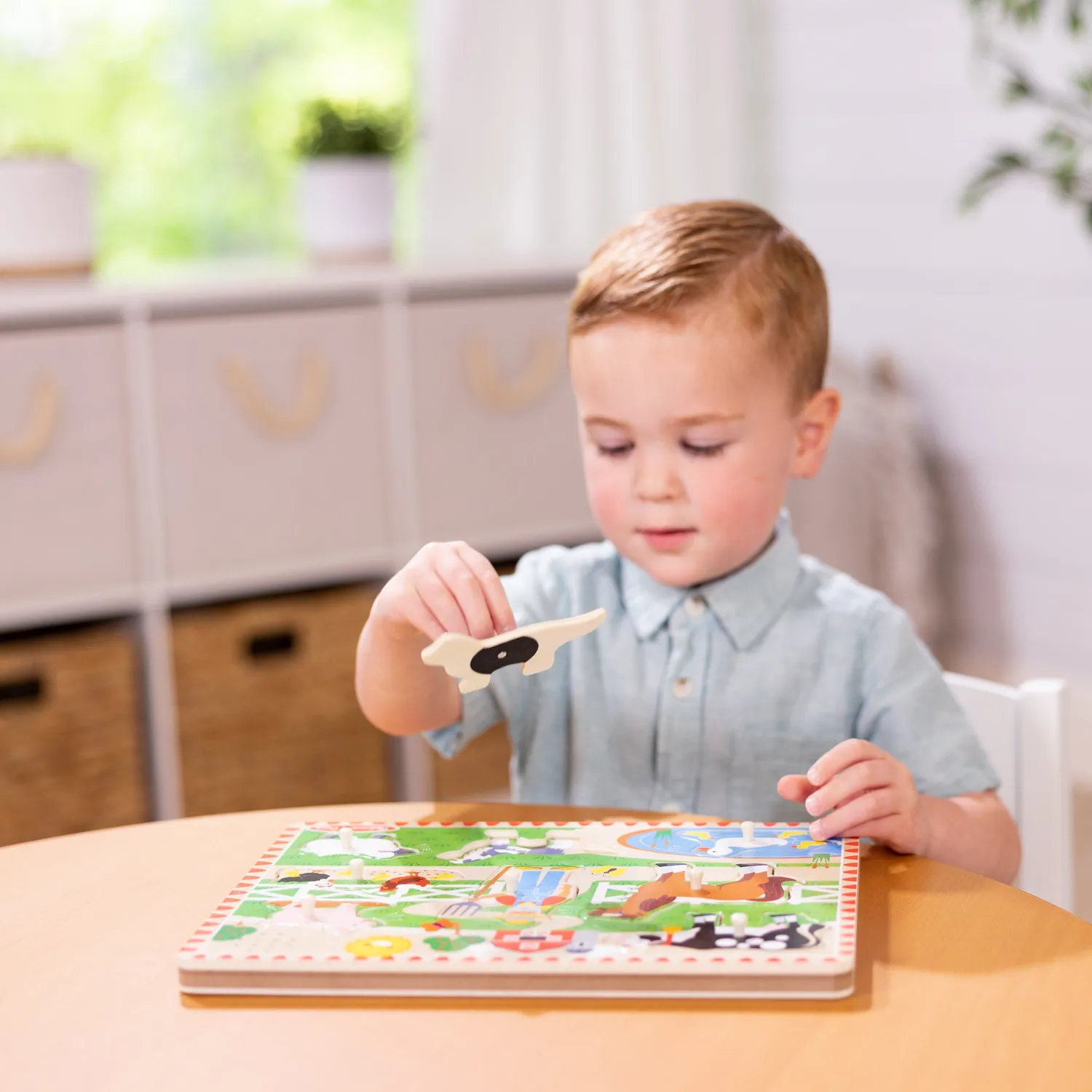 Melissa & Doug Old MacDonald Soundpuzzle Holz 8 Teile