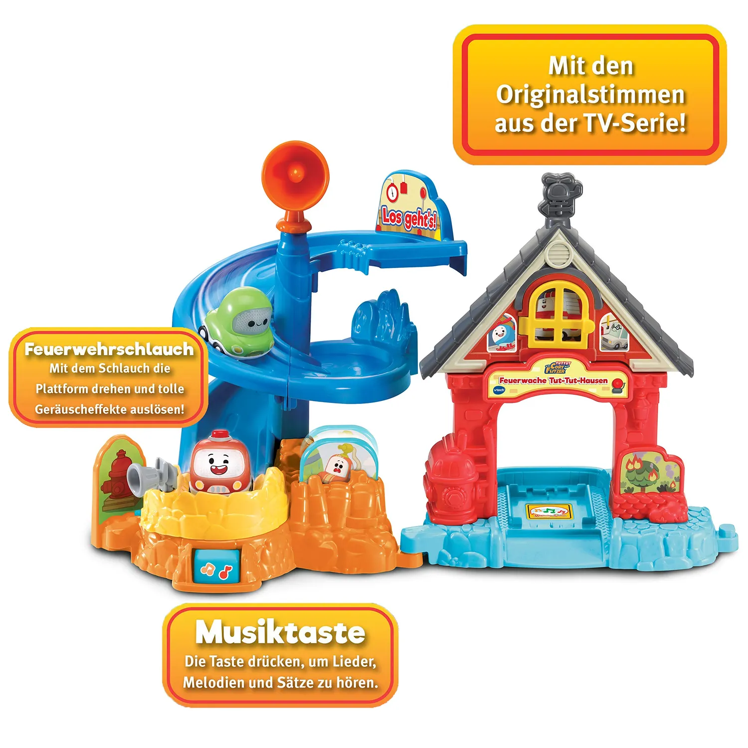 VTech Tut Tut Cory Flitzer Feuerwache 80-524004 Spielset